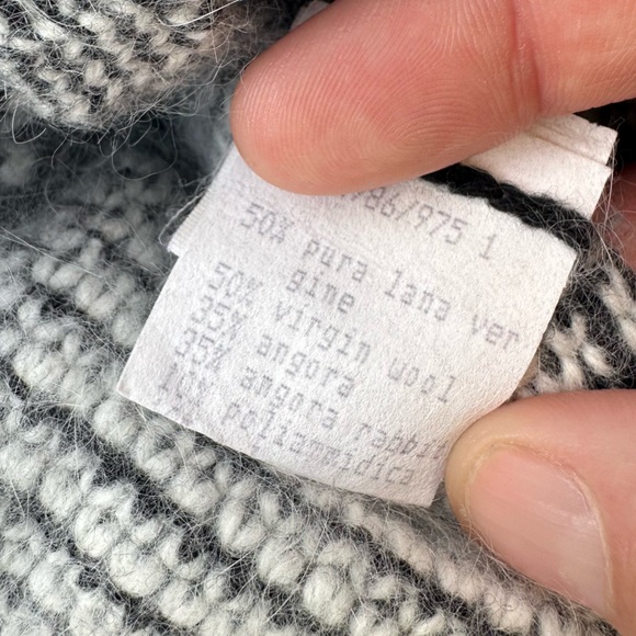 Alessandro Dell’Acqua Made in Italy Soft Wool Angora Blend Long Line Cardigan 44 - Picture 5 of 10